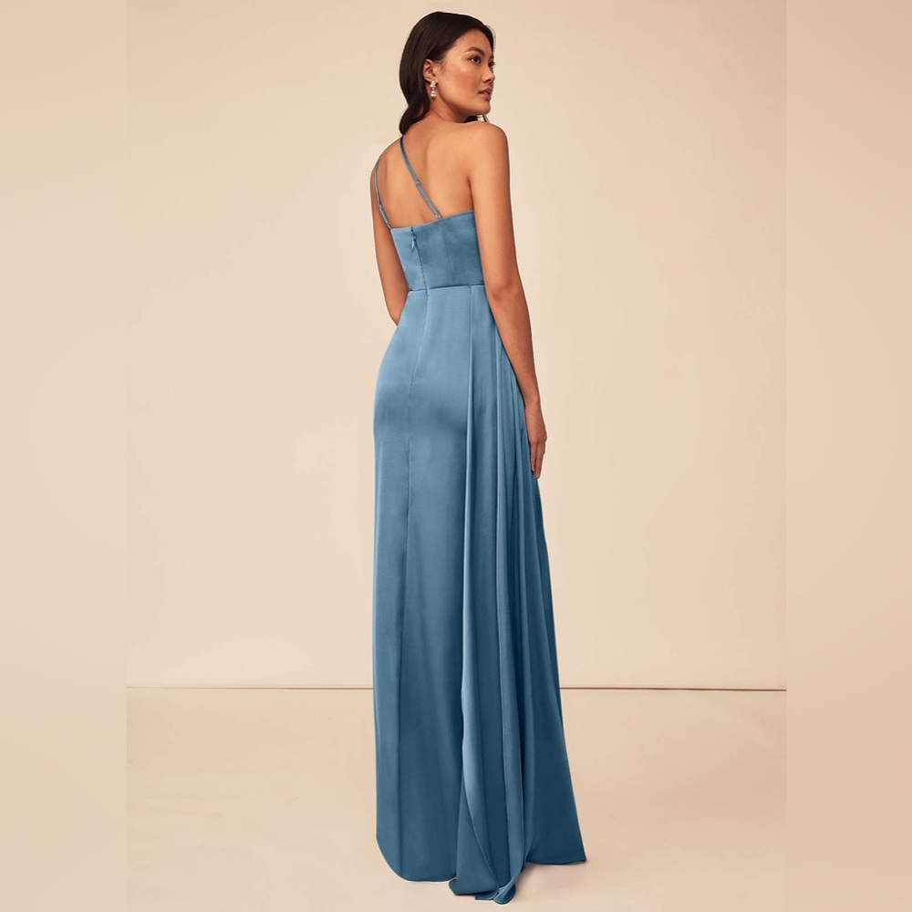 Azazie Maron Dress in Bermuda - Picture 10 of 11